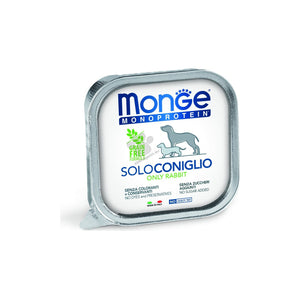 Monge Monoprotein Pate Rabbit - пастет за кучета в зряла възраст със заешко месо 150 гр