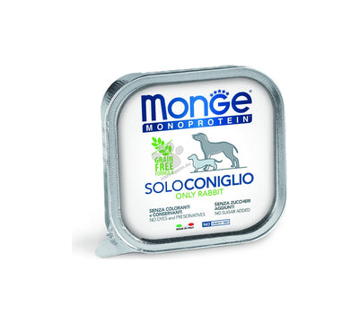 Monge Monoprotein Pate Rabbit - пастет за кучета в зряла възраст със заешко месо 150 гр