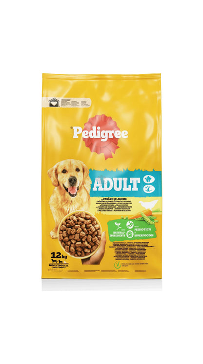 Pedigree Chicken and Vegetable - суха храна за куче с пилешко и зеленчуци 12 кг