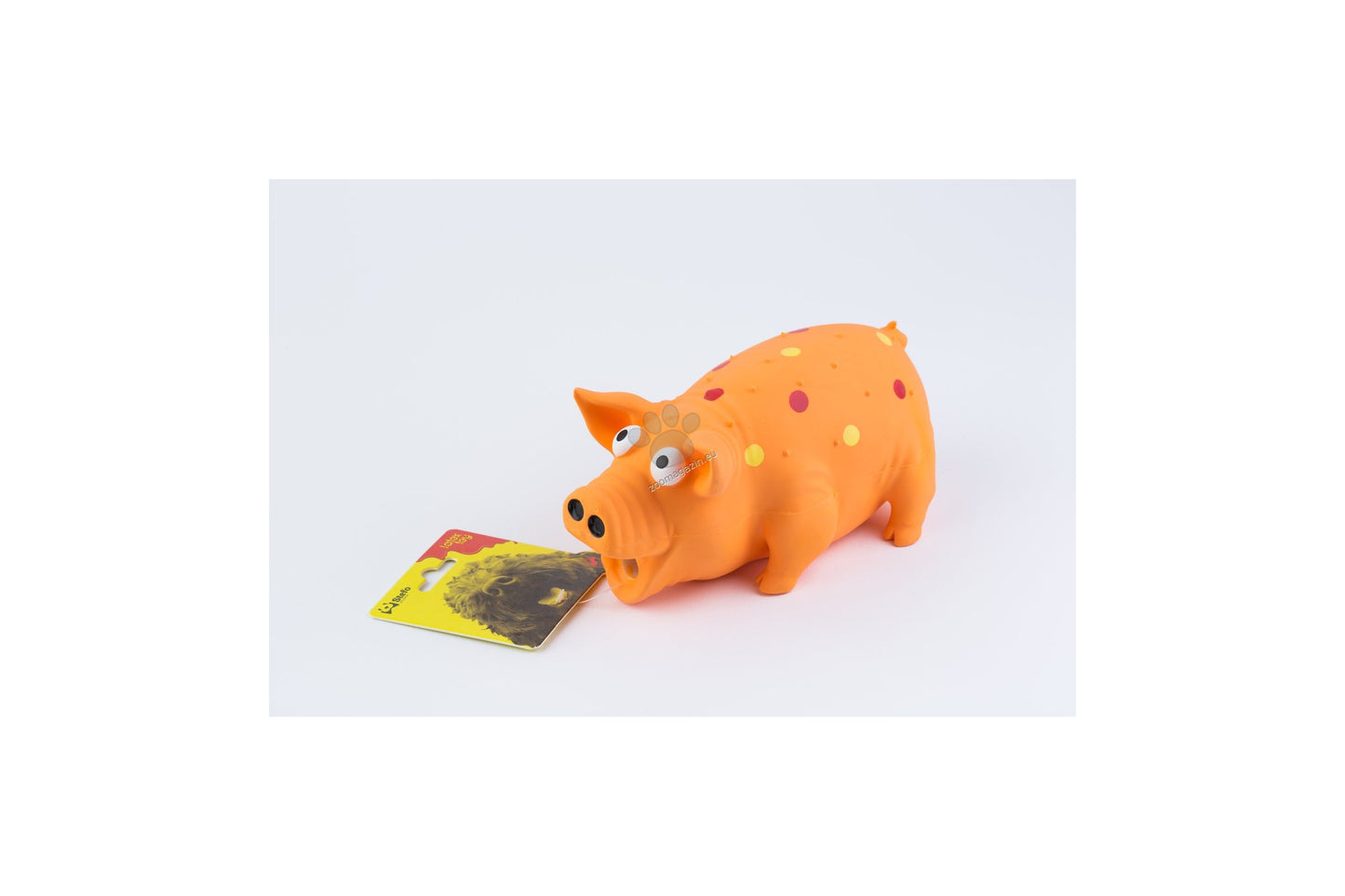 Stefo Latex Grunting Pig - латексова играчка 15 см, оранжева