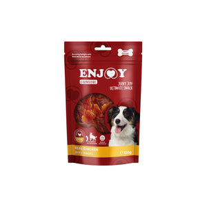 Enjoy Carnivore Real Chicken Jerky Treats - лакомство за куче с пилешко месо 100 гр