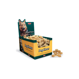 Padovan Dog Chews Knoted Bone - лакомство от пресована кожа 7 см, кутия 200 броя