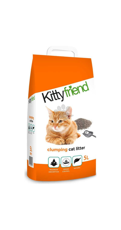 Sanicat Kitty Friend Clumping - бентонитова котешка тоалетна подходяща за подрастващи котки