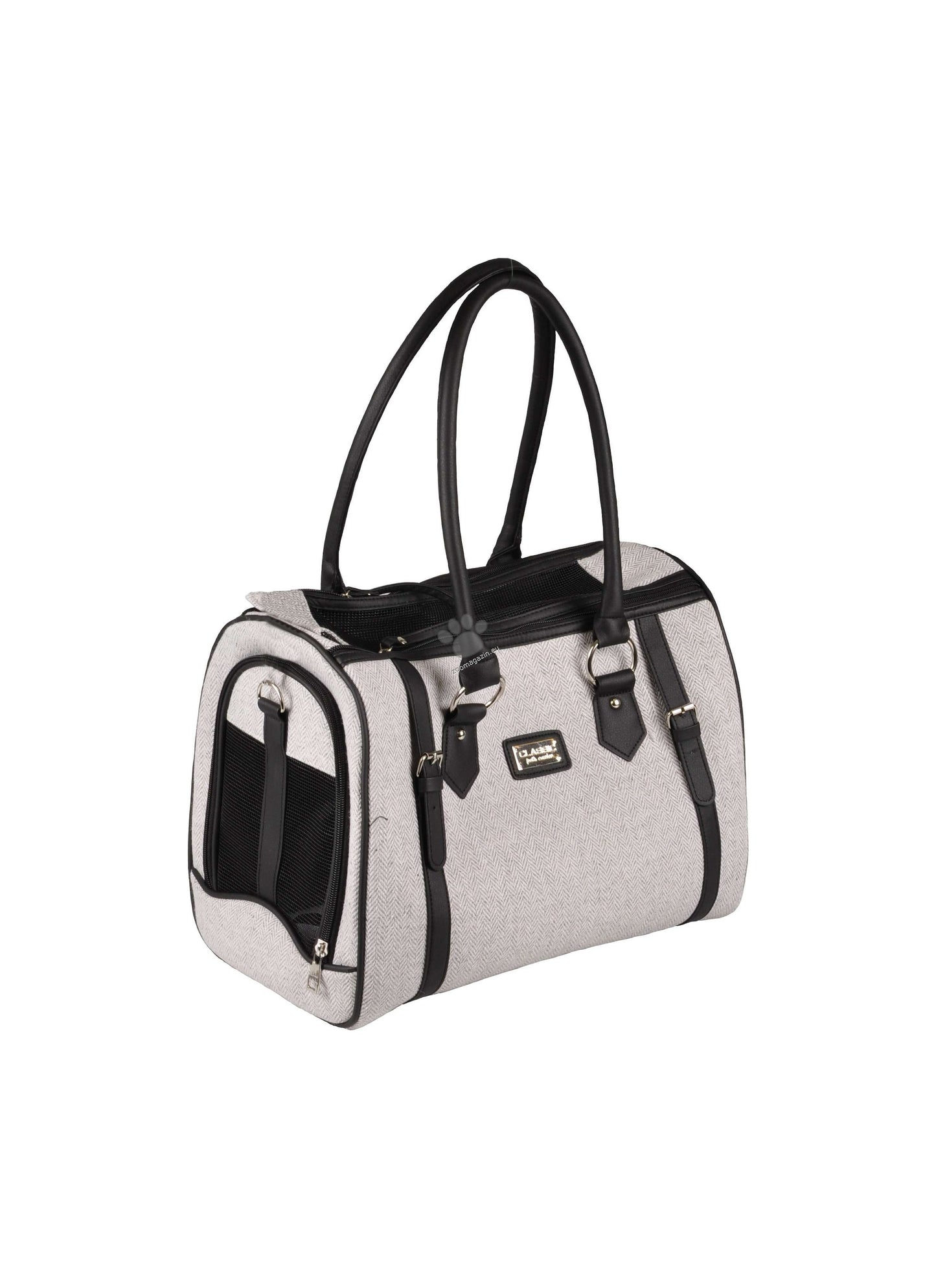 Flamingo Carryng Bag Tatjana Light Grey - чанта от плат за кучета, светлосив 37 / 24 / 31 см