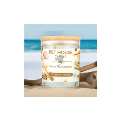Pet House Candles Ocean Driftwood - натурална свещ с аромат на океанско пясъчно дърво 255 гр
