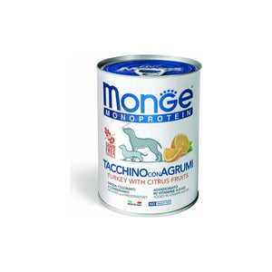 Monge Monoprotein Pate Turkey with Citrus Fruits - консерва с пуешко месо и цитрусови плодове 400 гр
