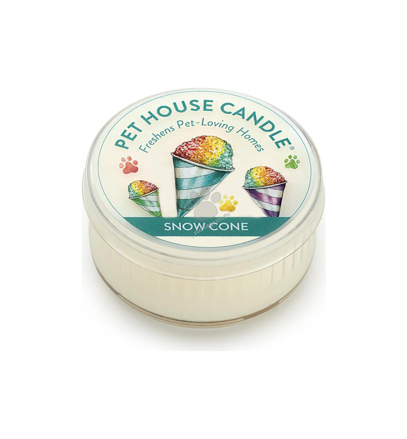 Pet House Candles Snow Cone - натурална свещ с аромат на фунийка сладолед