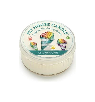 Pet House Candles Snow Cone - натурална свещ с аромат на фунийка сладолед