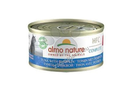 Almo Nature HFC Complete with Tuna and Pumpkin - консерва за котки с риба тон и тиква 70 гр