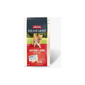 GranCarno Adult Poultry and Beef - храна за кучета с птиче и говеждо месо 1 кг