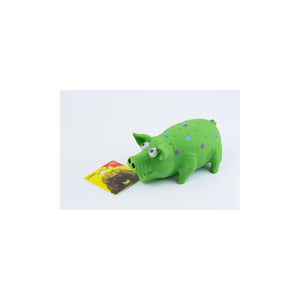 Stefo Latex Grunting Pig - латексова играчка 15 см, зелена