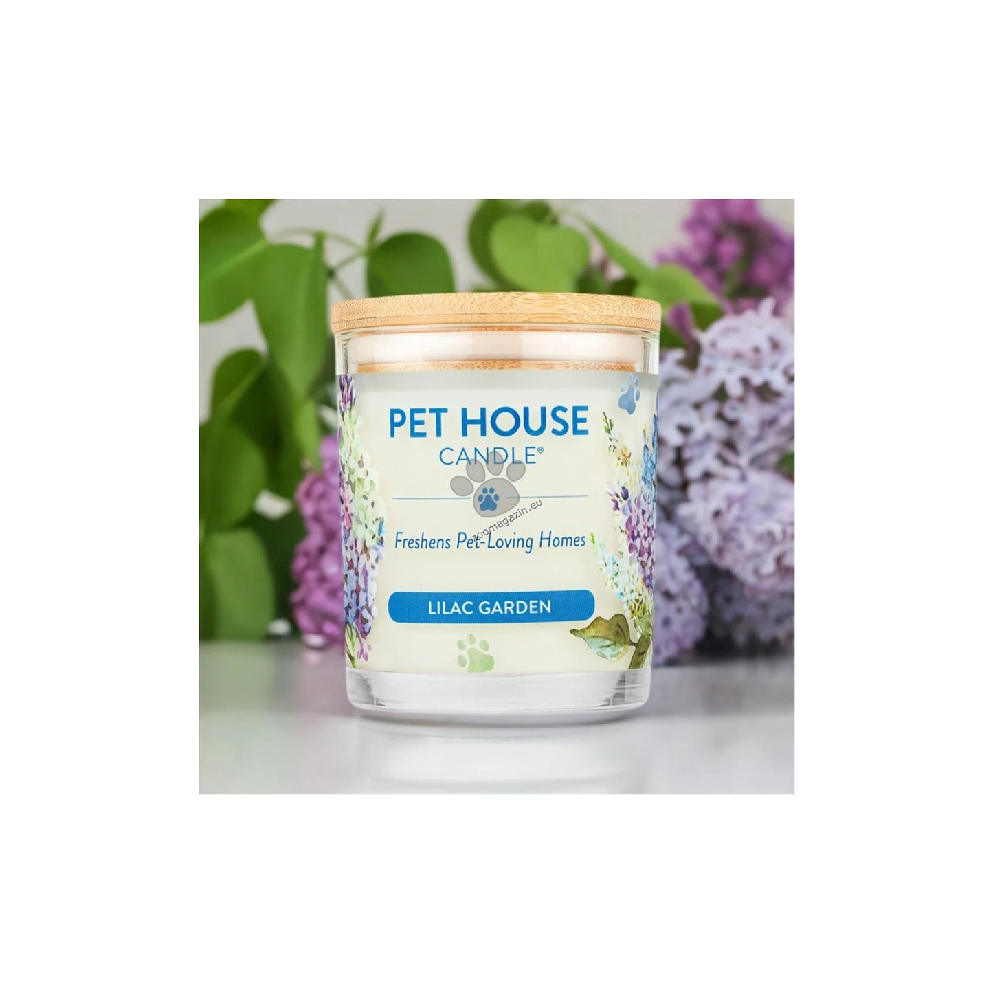 Pet House Candles Lilac Garden - натурална свещ с аромат на люлякова градина 255 гр.
