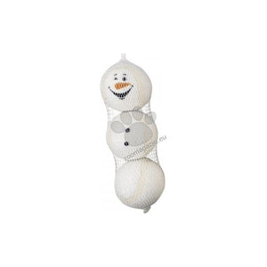 Nobby Xmas Tennis Ball Snowman - тенис топки, Снежен човек 6 см 3бр.
