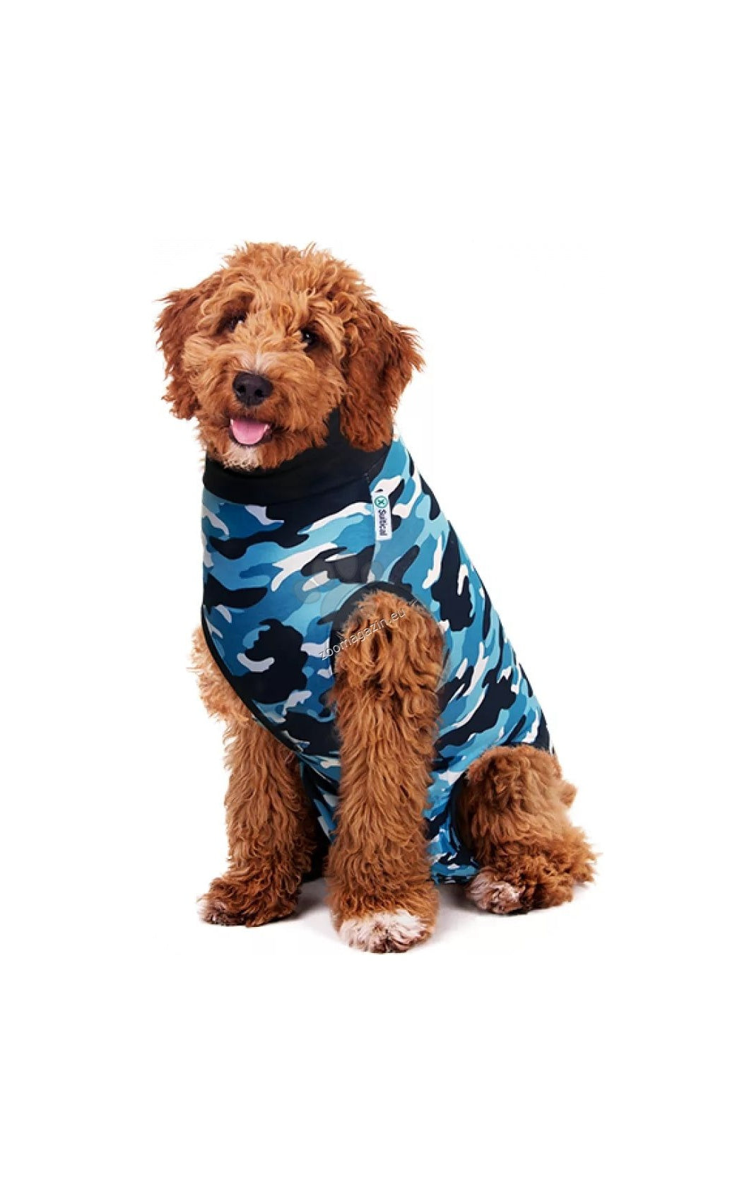 Suitical Recovery Suit Small Dog Blue - медицинска дрешка за кучета, син