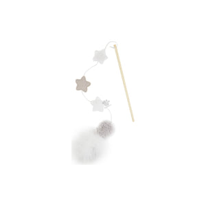 ROSEWOOD MULTI TEXTURE STAR & FEATHER - въдица за игра за котки