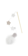 ROSEWOOD MULTI TEXTURE STAR & FEATHER - въдица за игра за котки