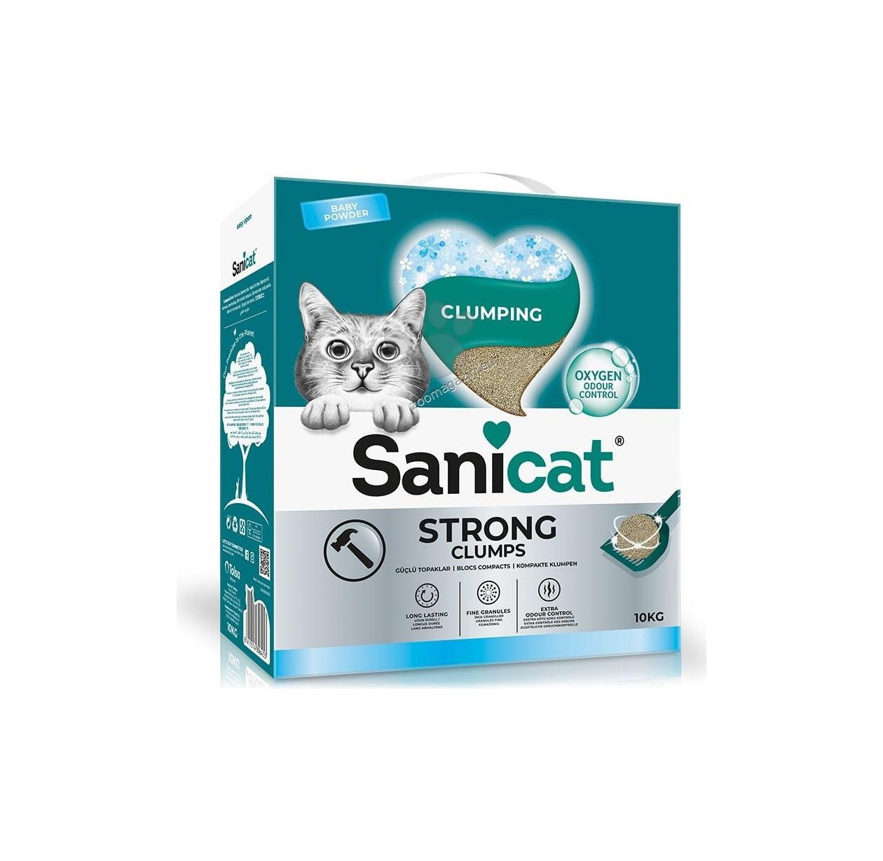 Sanicat Strong Clumps - бентонитова котешка тоалетна 10 кг