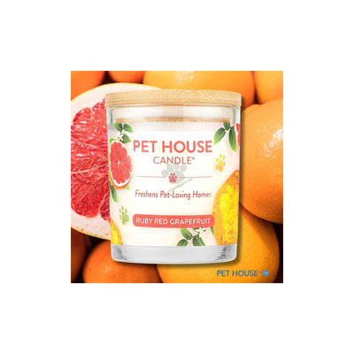 Pet House Candles Ruby Red Grapefruit - натурална свещ с аромат на рубиненочервен грейпфрут