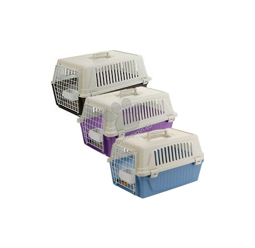 Ferplast - Atlas 20 EL - транспортна чанта / синя, сива, бордо, зелена / 58 / 37 / 32 cm