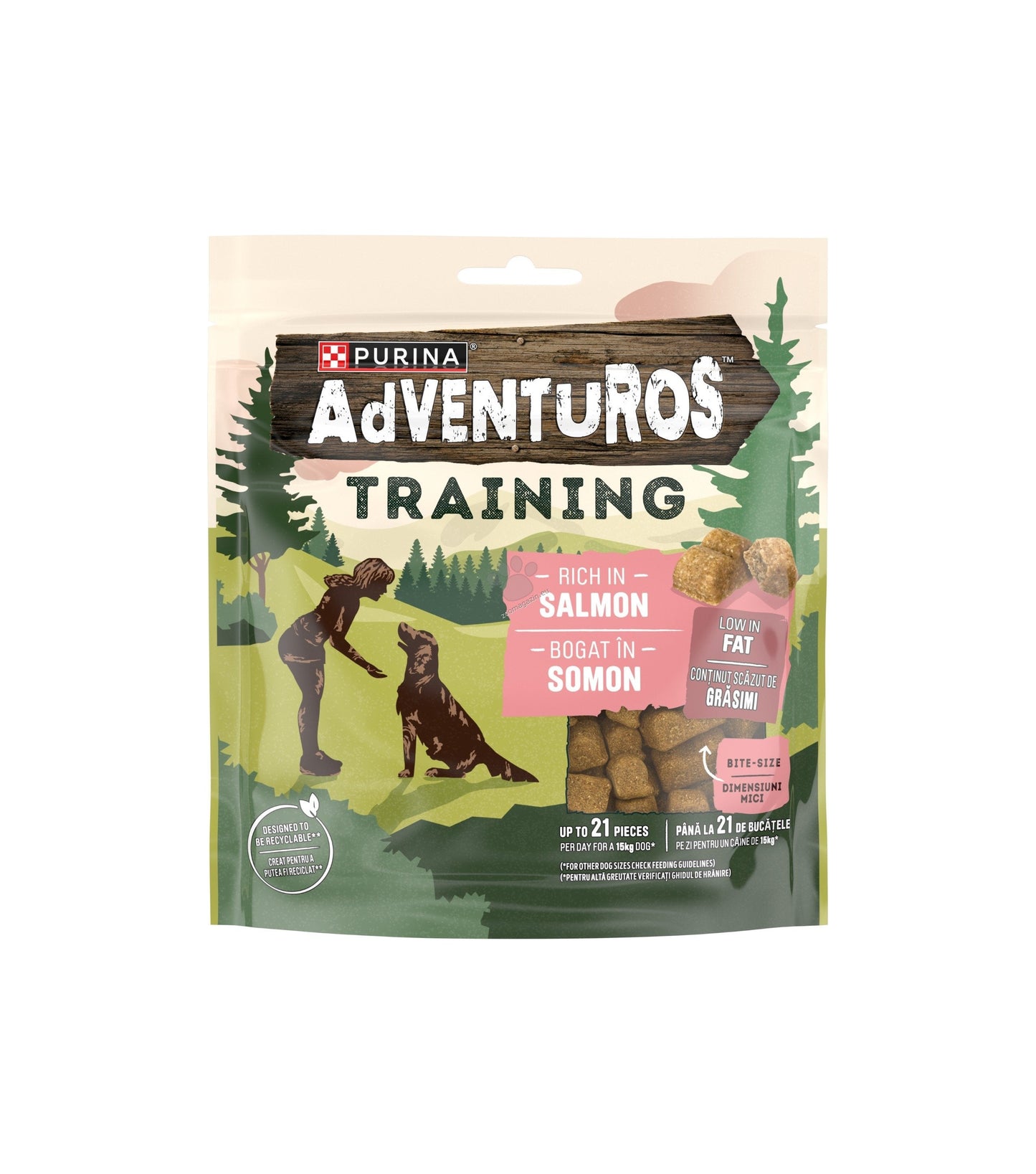 ADVENTUROS - хапки с вкус на сьомга 115 гр.