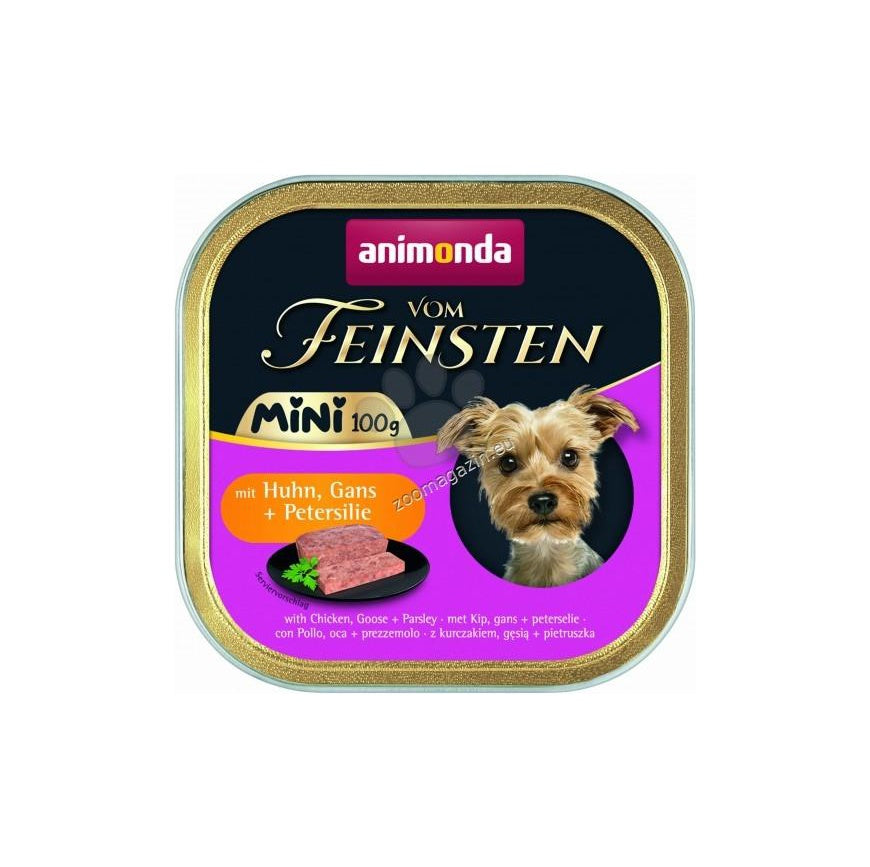 Vom Feinsten Mini Dog - за дребни породи кучета с пилешко, гъше и магданоз 100гр