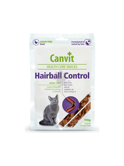 Canvit Health Care Snack Hairball - лакомство за котки против космени топки 100 гр