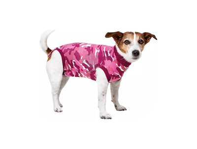 Suitical Recovery Suit XXSmall Dog Pink - медицинска дрешка за кучета с дължина на гърба 33-42 см. розова