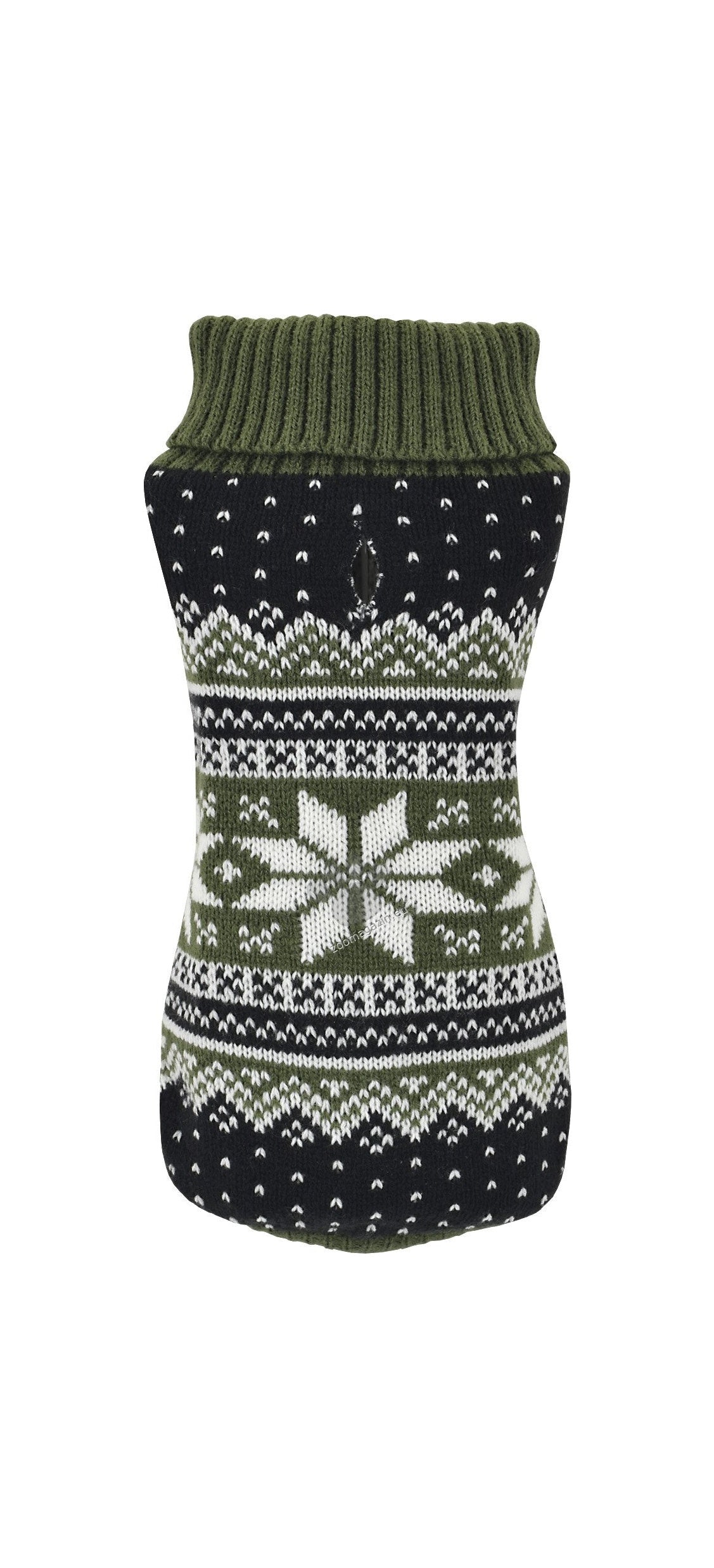 Nayeco Polar Flower Knitted Sweater - пуловер за кучета (зелен)