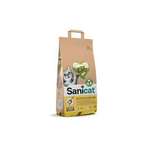 Sanicat Recycled Corn Cob Cat Litter - постелка за котешка тоалетна от царевица 6 литра