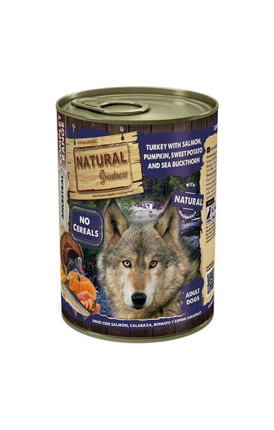 Natural Greatness Turkey with Salmon - с пуешко и сьомга, тиква и облепиха 400гр