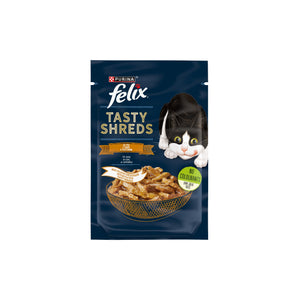 Felix Tasty Shreds Chicken - пауч за котки с пилешко месо в сос 80 гр