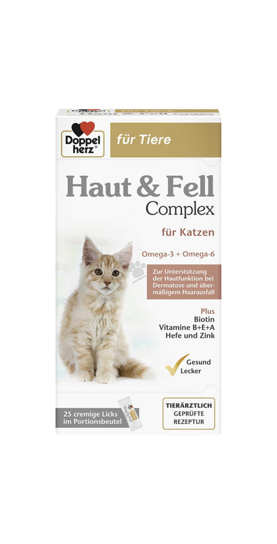 Doppel Herz Haut & Fell - комплекс за кожа и козина за котки 25 сашета