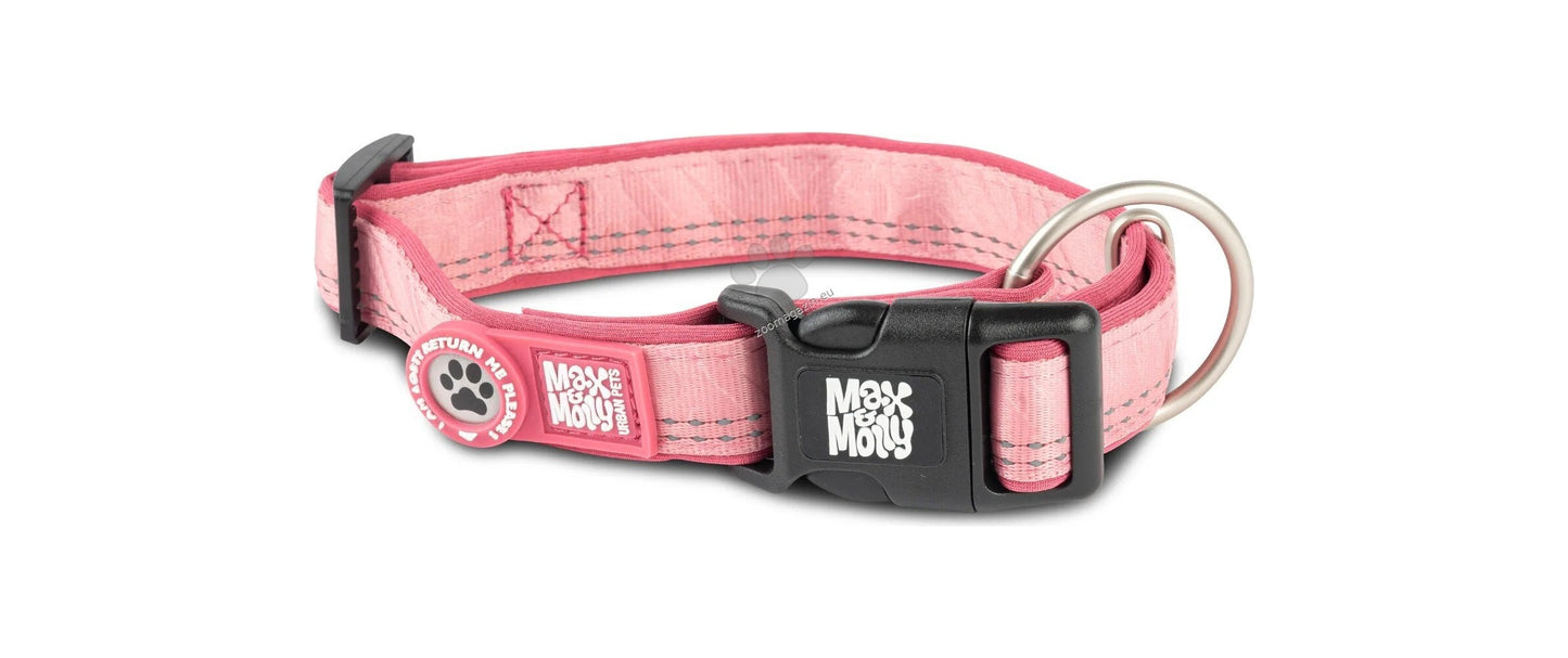 Max Molly Smart ID Collar Matrix Rose - нашийник с ID чип за сигурност