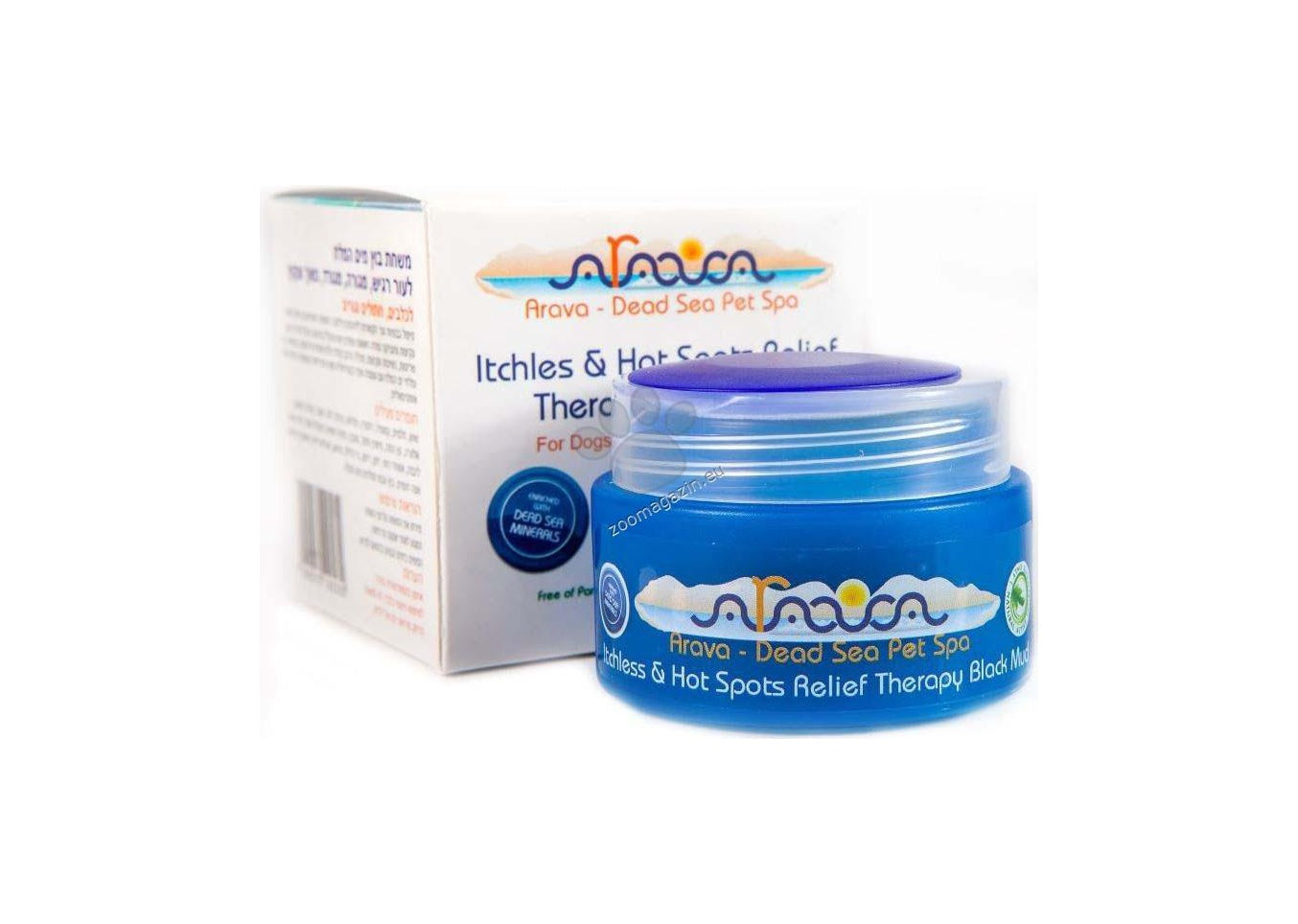 Arava Therapy BlackMud - кал от Мъртво море за раздразнена кожа за кучета и котки 50 мл
