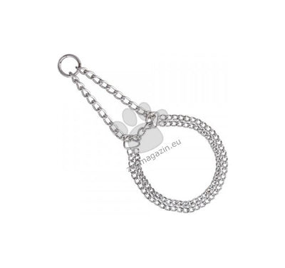 Nobby Chains Choker Two Rows Chrome - строг нашийник 40х Ø 2 см