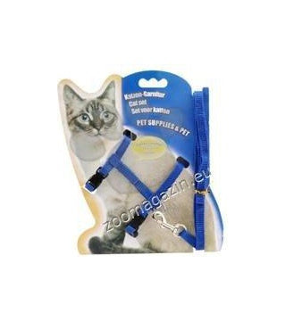 Play Me - комплект нагръдник с повод за коте