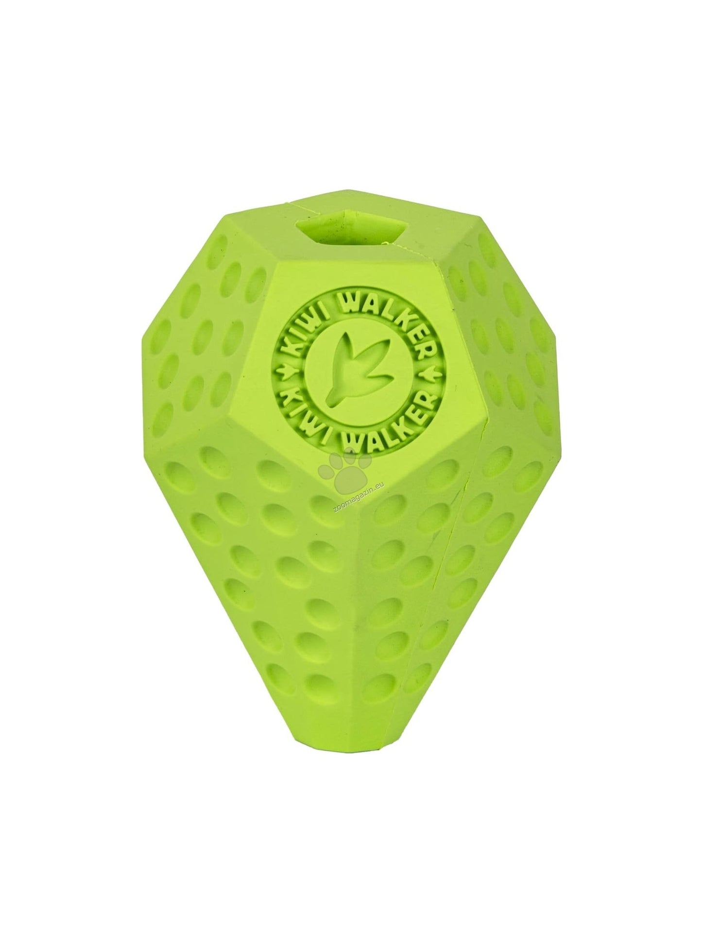Kiwi Walker Lets Play Diaball Green - гумена играчка за лакомства 10 см, зелен