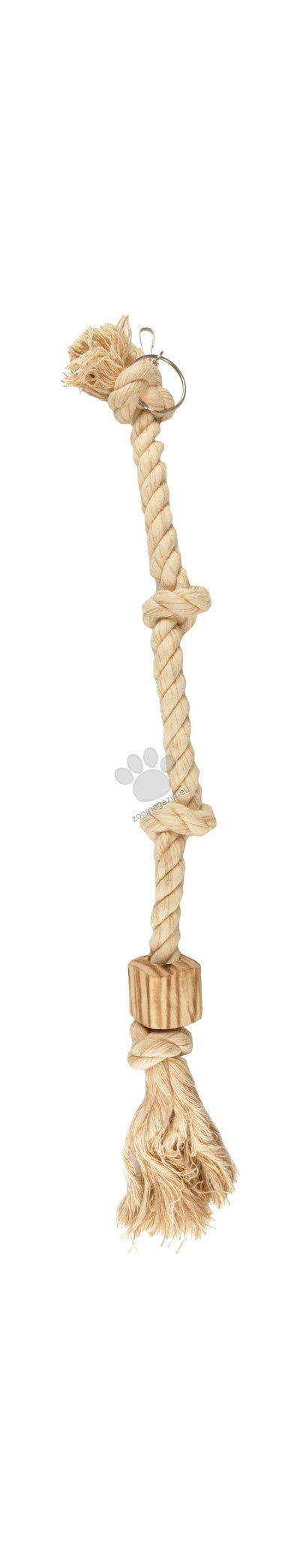 Flamingo Parrot Toy Cord - играчка за папагали с 4 възела 4,5 / 4,5 / 68 см