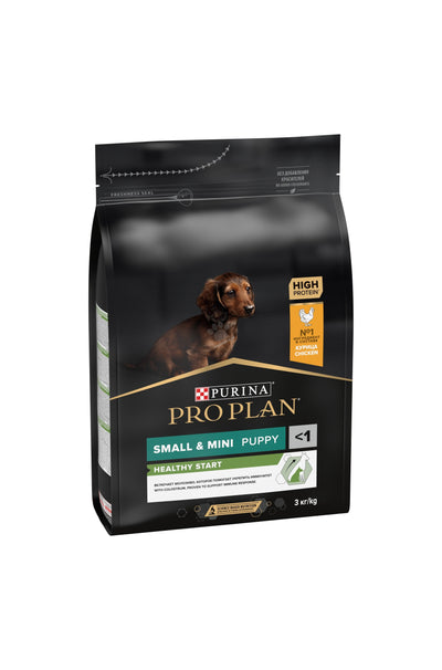 Pro Plan Dog Small&Mini Healthy Start - за малки кученца от малки и дребни породи, суха храна, с високо съдържание на пиле 3кг