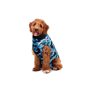 Suitical Recovery Suit Xsmall Dog Blue - медицинска дрешка за кучета с дължина на гърба 40-45 см. синя