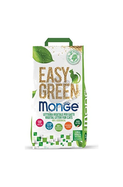 Monge Easy Green Natural Vegetal Litter - котешка тоалетна на растителна основа, подходяща и за порчета и влечуги 3,5 кг