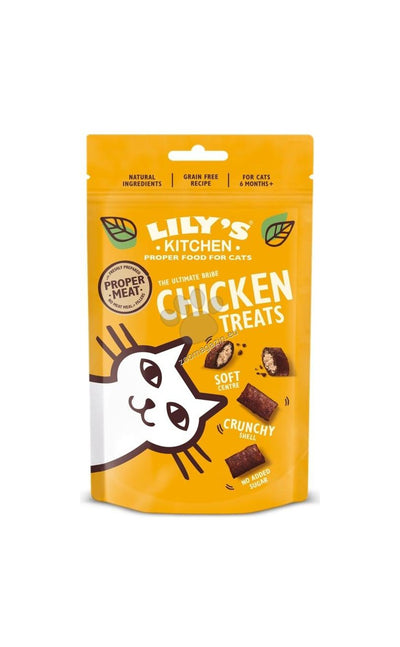 Lilys Kitchen Cat Chicken Pillow Treats - лакомство за котки с пилешко 60 гр.