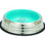 Enjoy Castron Inox Pisica Blue and Silver Stripes - метална купа с кант в син цвят