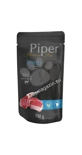 Piper Platinum Adult Lamb - паучове за куче с агнешко месо, стек 10х150 гр