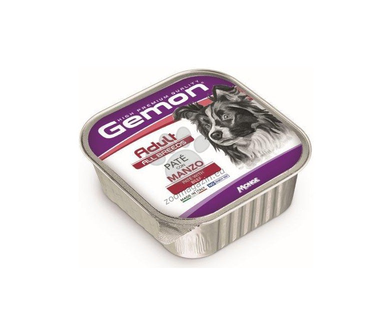 Gemon Adult Dog All Breeds Patе with Beef – терин за кучета от всички породи с телешко месо 150 гр