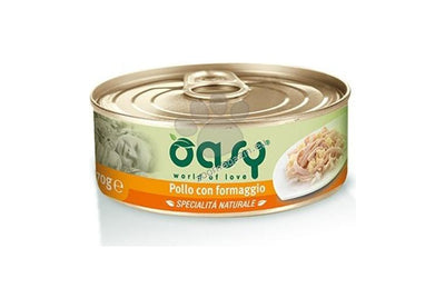 Oasy Cat Natural Chicken / Cheese - консерва за котки с пилешко и сирене 70 гр.