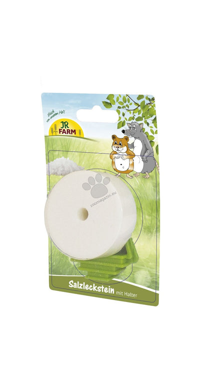 JR Farm Salt Licking Stone with support - минерално камъче 80 гр.