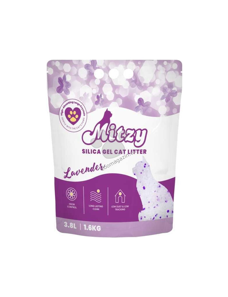 Mitzy Silicat Lavender - силиконова котешка постелка за тоалетна, лавандула 3.8 л