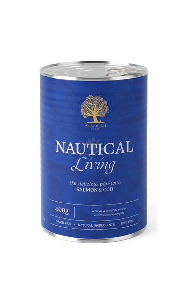 Essential Nautical Living Pate - пастет за кучета със сьомга и треска 400 гр.