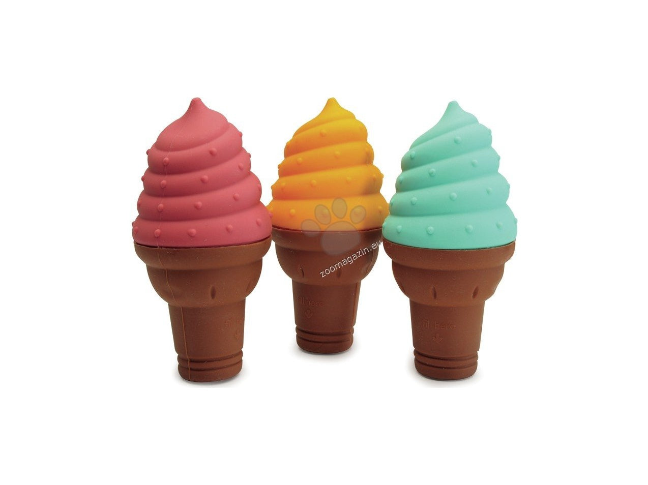 Camon Silicone Cooling Toy Ice Cream Cone - силиконова охлаждаща играчка 16 см